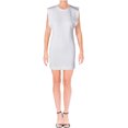 thumbnail image 1 of Free People Womens Britt Fleece Cut-Out Sweater Dress, White, Large, 1 of 1