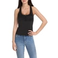 thumbnail image 1 of Free People Womens Button Front Croped Cami Black S, 1 of 2