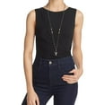 thumbnail image 1 of Free People Womens Crossover Ruched Pullover Blouse, Black, X-Small, 1 of 2