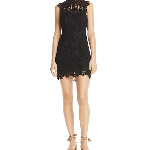 Free People Womens Daydream Bodycon A-line Dress, Black, Small