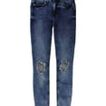 thumbnail image 1 of Free People Womens Distressed Skinny Fit Jeans, Blue, 24, 1 of 2