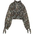 thumbnail image 1 of Free People Womens Floral Pullover Blouse, Green, Small, 1 of 2