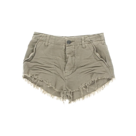 Free People Womens Frayed Button Fly Cutoff Shorts
