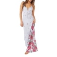 thumbnail image 1 of Free People Womens Get to You Printed Maxi Dress Hydrangea Combo Large, 1 of 6