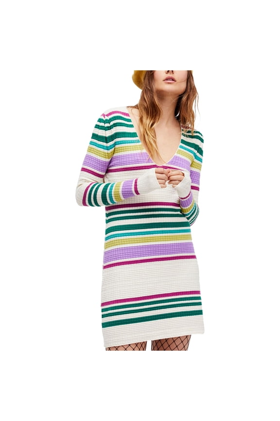 Womens Gidget Sweater Dress, Multicoloured, X-Small