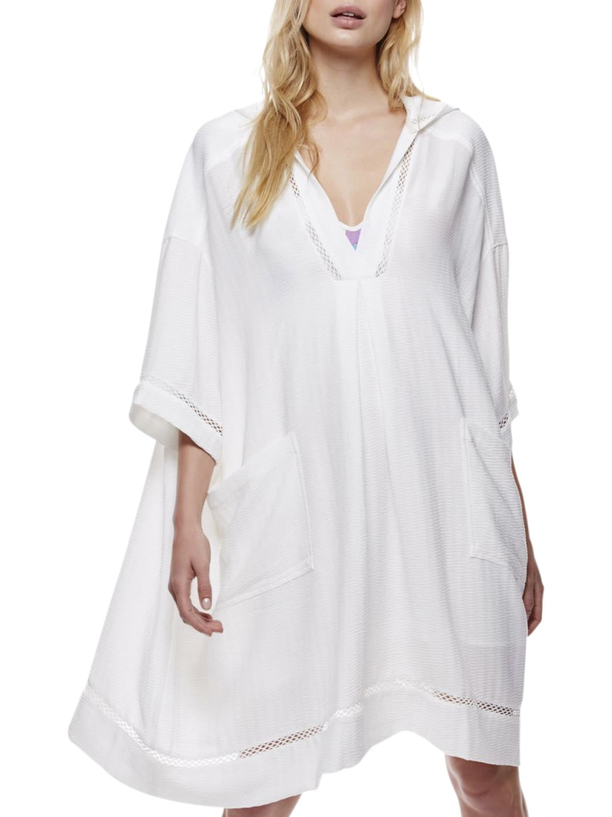 Free People Womens Hooded Elbow Sleeves Casual Dress - Walmart.com