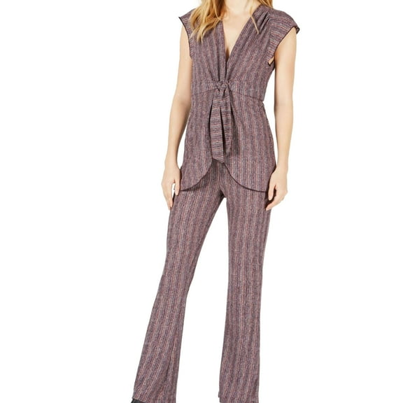 Free People Womens In Your Eyes Vest Blouse, Purple, Medium