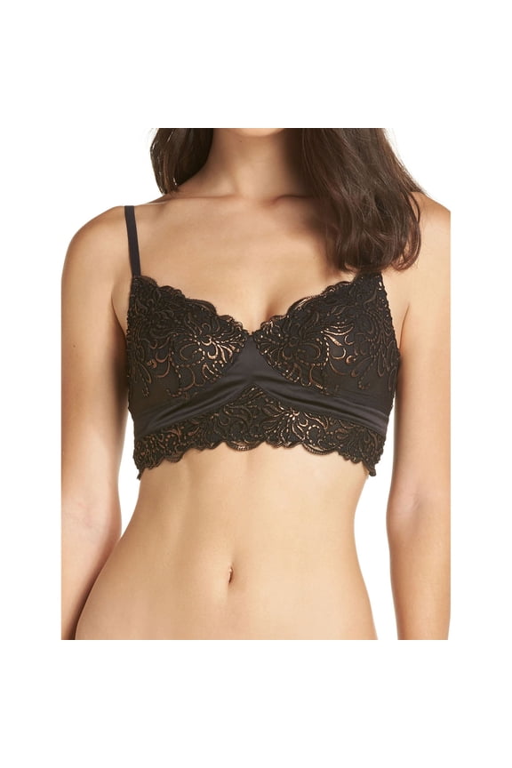 Womens Intimately Evelina Bralette, Black, X-Small