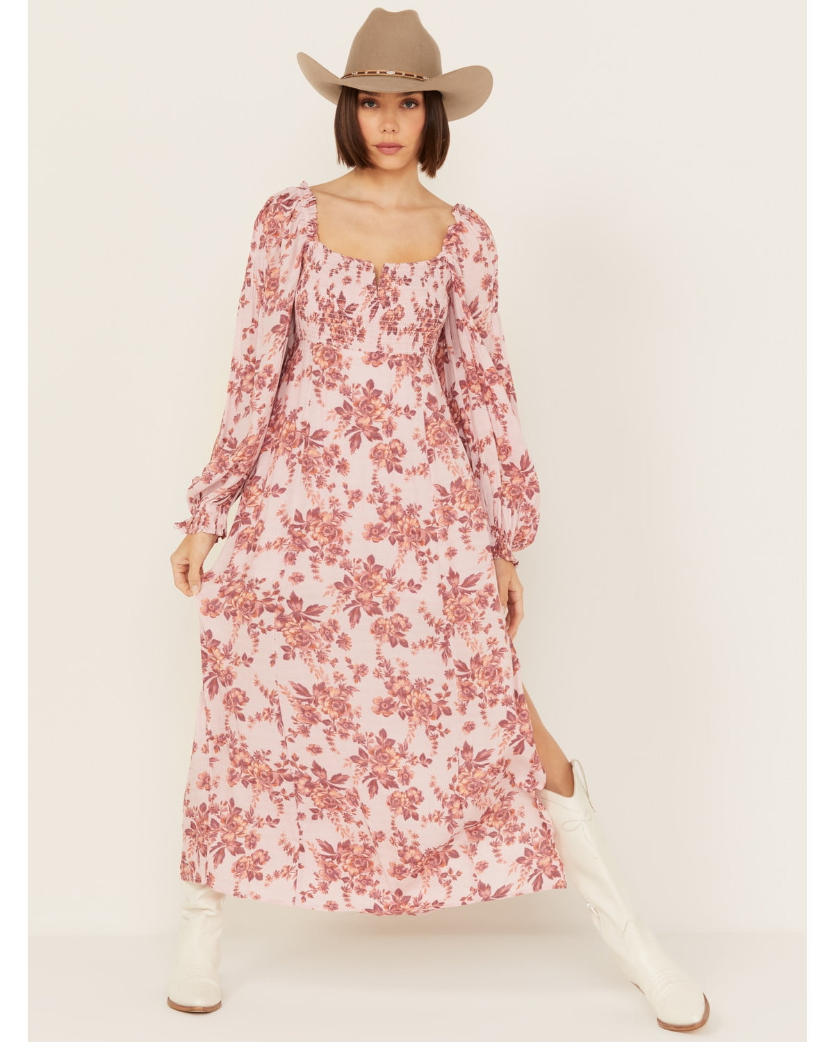 jocelyn butterfly maxi dress in brown superdown Earthy Wings Butterfly Dori Maxi Dress