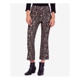 thumbnail image 1 of FREE PEOPLE Womens Black Crop Printed Boot Cut Pants 8, 1 of 2