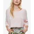 thumbnail image 1 of Free People Womens Knit Faded Crop Top Pink M, 1 of 1