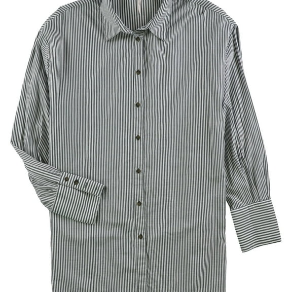 Free People Womens Lakehouse Button Up Shirt, Green, Small