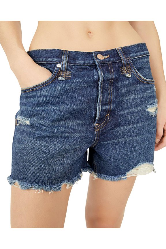 Womens Makai Denim High Rise Cutoff Shorts