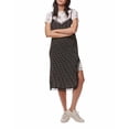 thumbnail image 1 of Free People Womens Margot Twofer Slip Dress Black Combo 4, 1 of 5