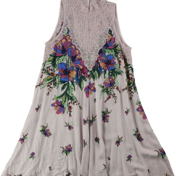 Free People Womens Marsha Lace Slip Dress, Purple, X-Small
