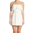 thumbnail image 1 of Free People Womens Morning Dove Strapless Mini Dress, Off-White, 12, 1 of 4