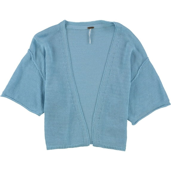 Free People Womens Oh Hello Cardigan Sweater, Blue, Small