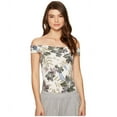 thumbnail image 1 of Free People Womens Off The Shoulder Printed Bodysuit Printed M, 1 of 1