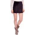 thumbnail image 1 of Free People Womens Retro Mini Skirt, Black, 29, 1 of 2