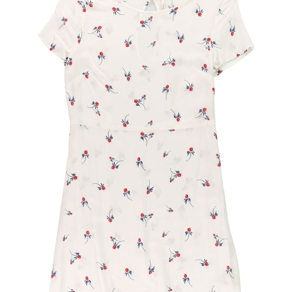 Free People Womens Rose Shift Dress, White, 4