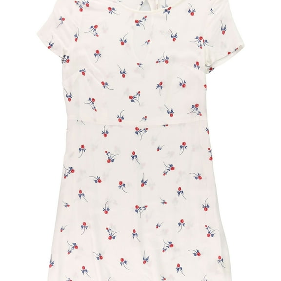 Free People Womens Rose Shift Dress, White, 4