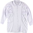 thumbnail image 1 of Free People Womens Ruched Button Up Shirt, Grey, Small, 1 of 1