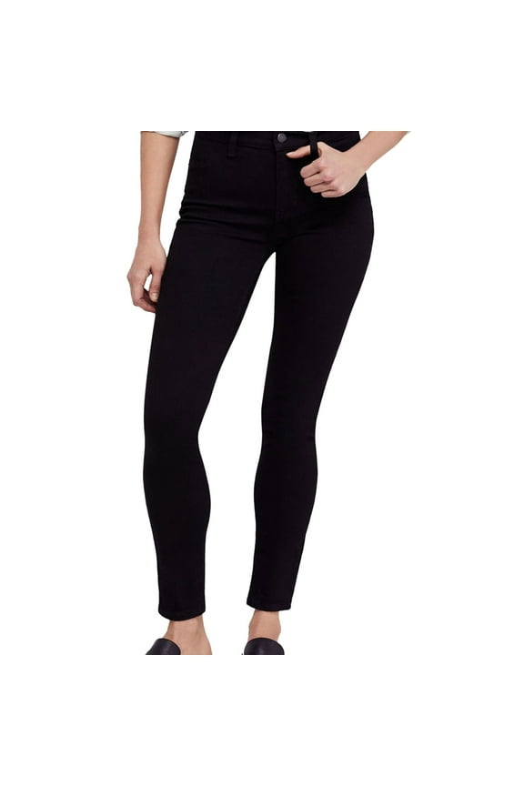 Womens Solid Jeggings, Black, 24