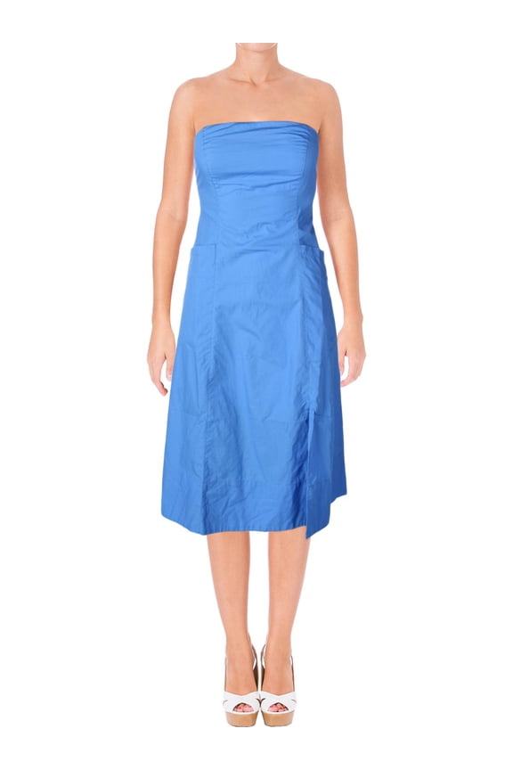 Womens Sunshine Of Love Ruched Sleeveless Casual Dress