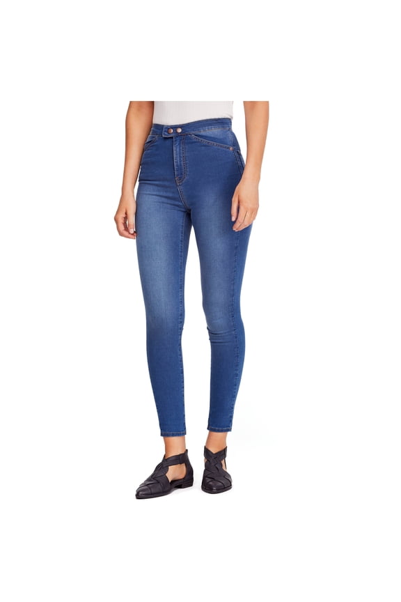 Womens Sweet Jane Skinny Fit Jeans, Blue, 25