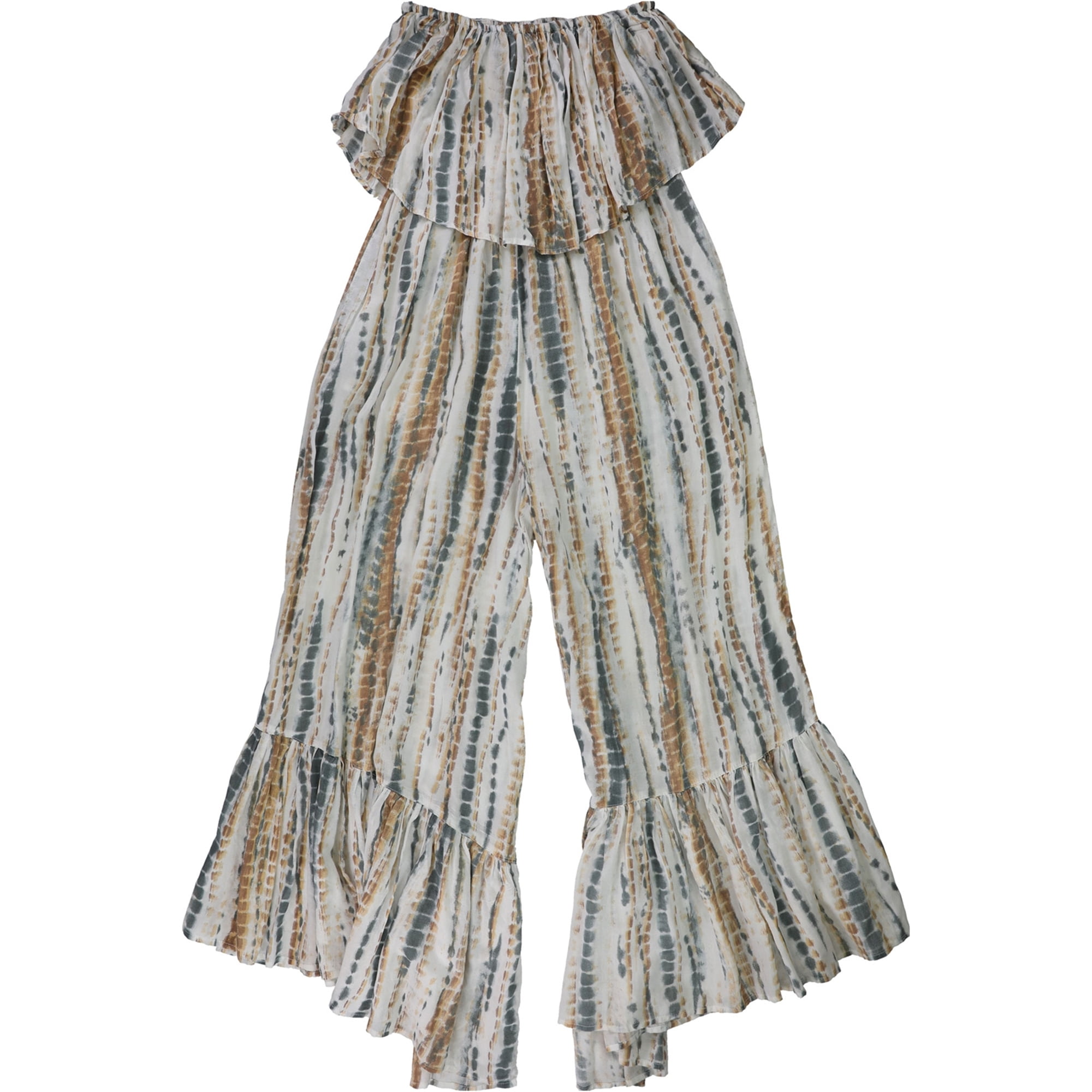 Free People Womens Tie Dye Stripe Jumpsuit Multicoloured X Small