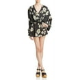 thumbnail image 1 of Free People Women's Tuscan Dreams Printed Tunic Black Large, 1 of 2
