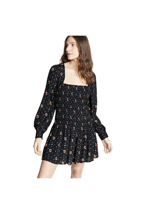 Womens Two Faces Mini Dress, Black, Small