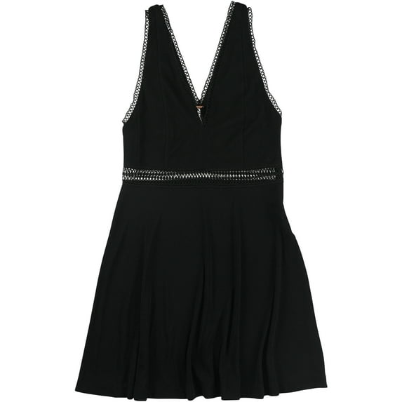 Free People Womens a A-line Dress, Black, 6