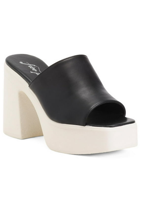 Zoe Platform Black/White EU 39.5 US Women's 9.5 M