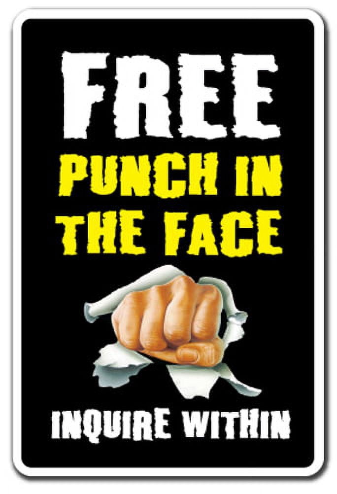 Free Punch In The Face Inquire Within [3 Pack] of Vinyl Decal Stickers ...