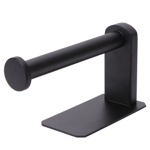Free Punch Roll Paper Rack Stainless Steel Tissue Holder for Bathroom Black