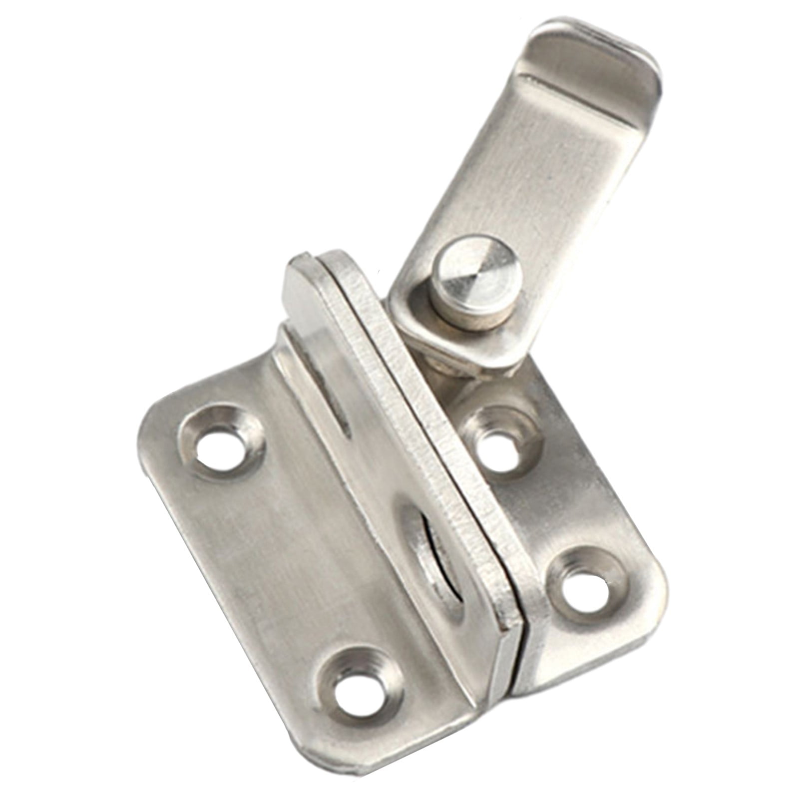 Free Punching Wardrobe Door Bolt Latch Drawer Lock Safety Stainless