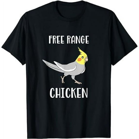 Free Range Chicken Cockatiel Funny Parrot Birb Memes T-Shirt
