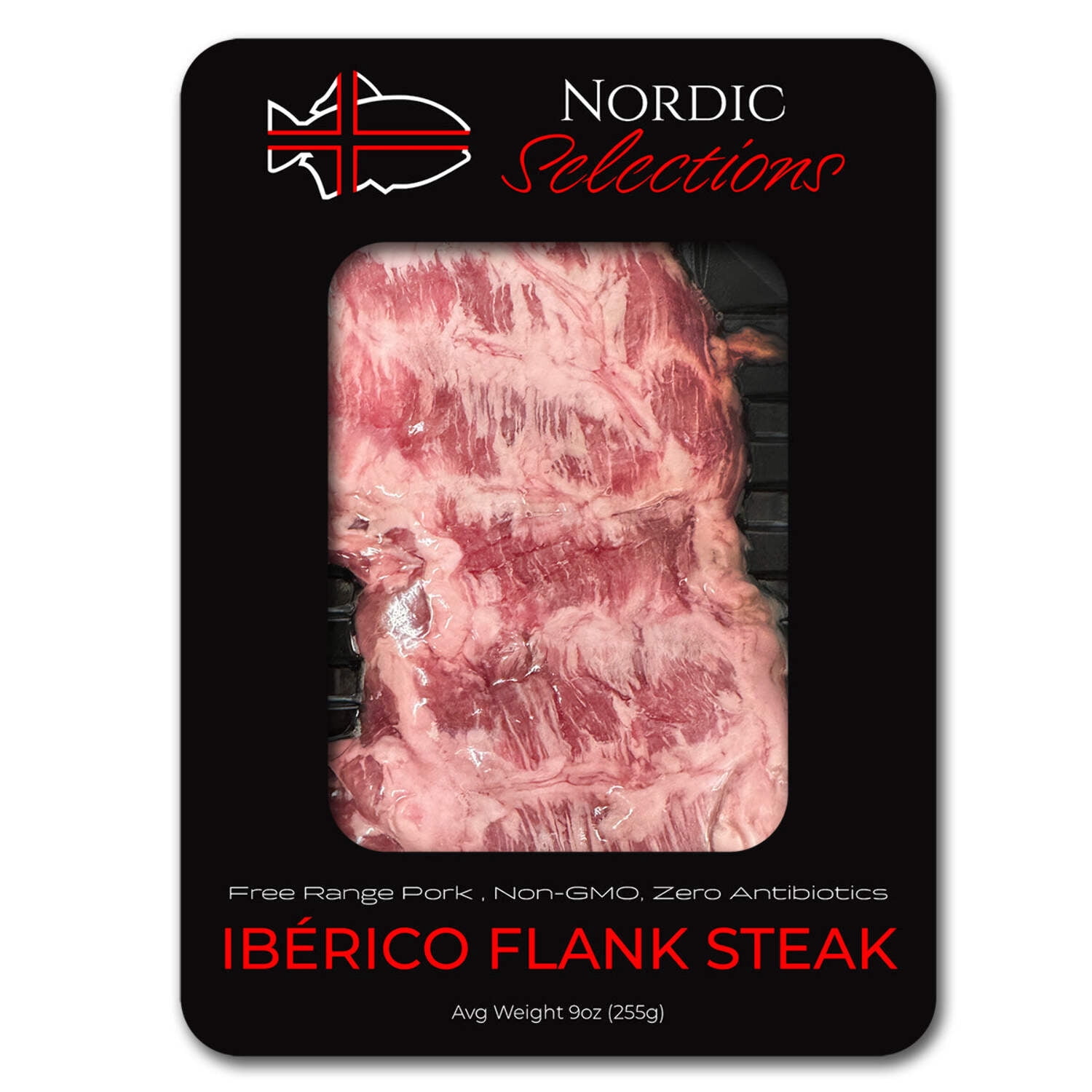 Free Range Pork Ibrico Flank Steak (12oz avg portion)
