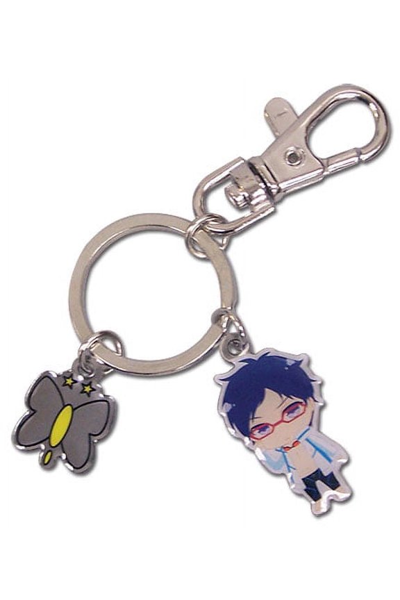Key Chain - Free! - New Rei SD & Icon Metal Anime Licensed ge85015
