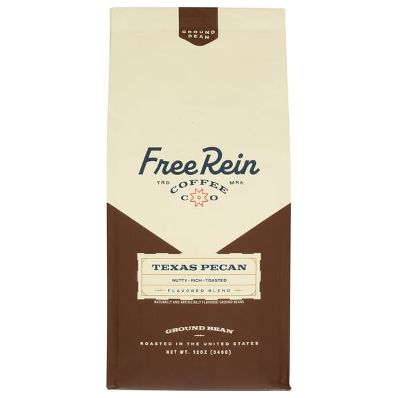 (Pack Of 6) Free Rein Coffee Texas Pecan Ground 12 Oz