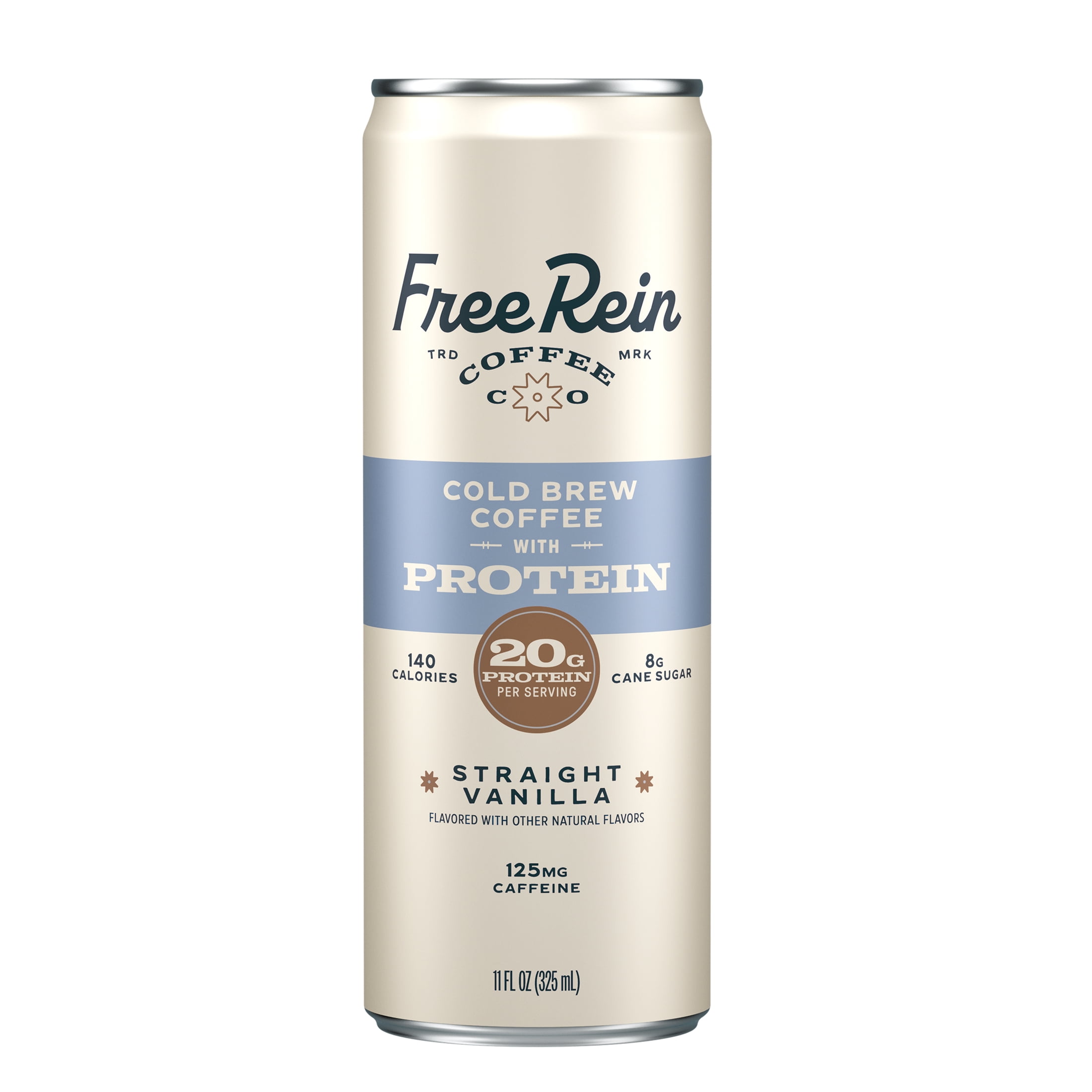 Free Rein Coffee Company Ready to Drink Vanilla Protein Cold Brew, 11 fl oz Can