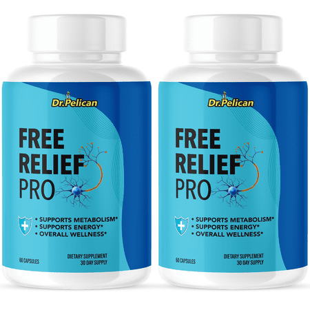 Free Relief Pro- Nerve & Brain Support- 2 Bottles- 120 Capsules