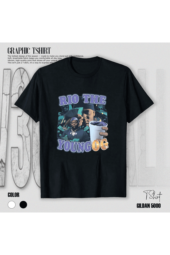 Free Rio Shirt Rio Young OG Rap Hip Hop Music Fan Unisex T-Shirt V12157, up to size 5XL