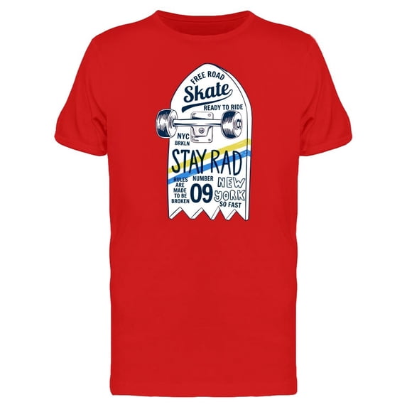 Free Road Skateboard Drawing Tee Men's -Image by Shutterstock