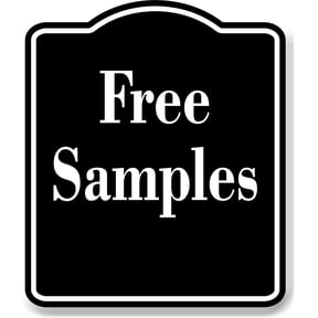 Free Samples Elegant BLACK Aluminum Composite Sign