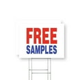 thumbnail image 1 of Free Samples Yard Sign 2 Pack of 12 Inch x 16 Inch Double Sided Weatherproof Heavy-Duty Plastic with Stake | Retail Promotions, Customer Incentives, Business Signage | Made in USA, 1 of 7