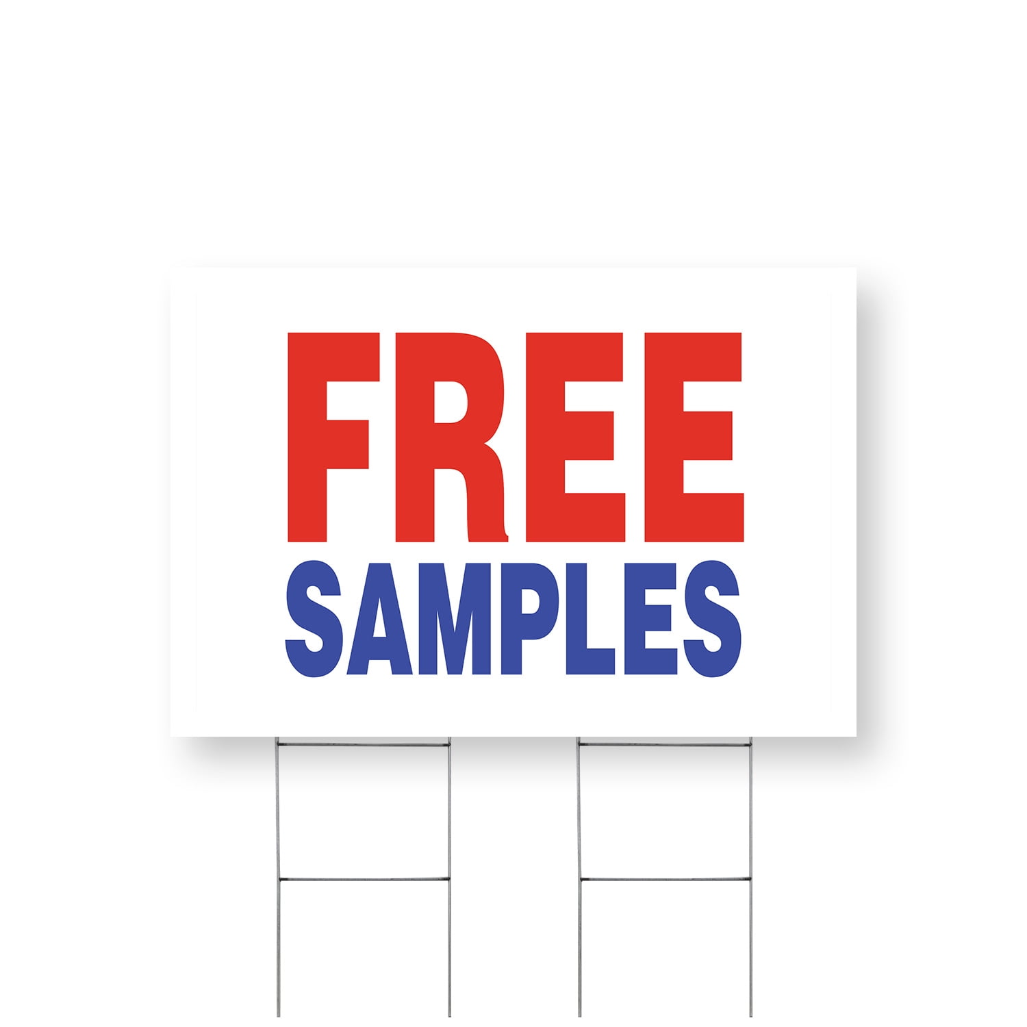 New Sample Sign Free Samples Yard Sign 24 Inch x 36 Inch Double Sided Weatherproof ...