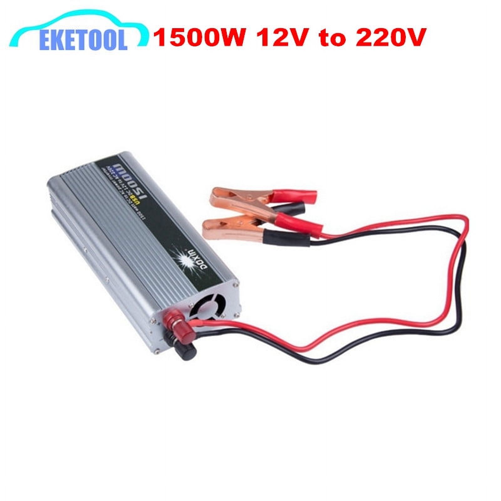 Free Shipping 1500W Converter Transformer 12V DC to 220V AC Portable
