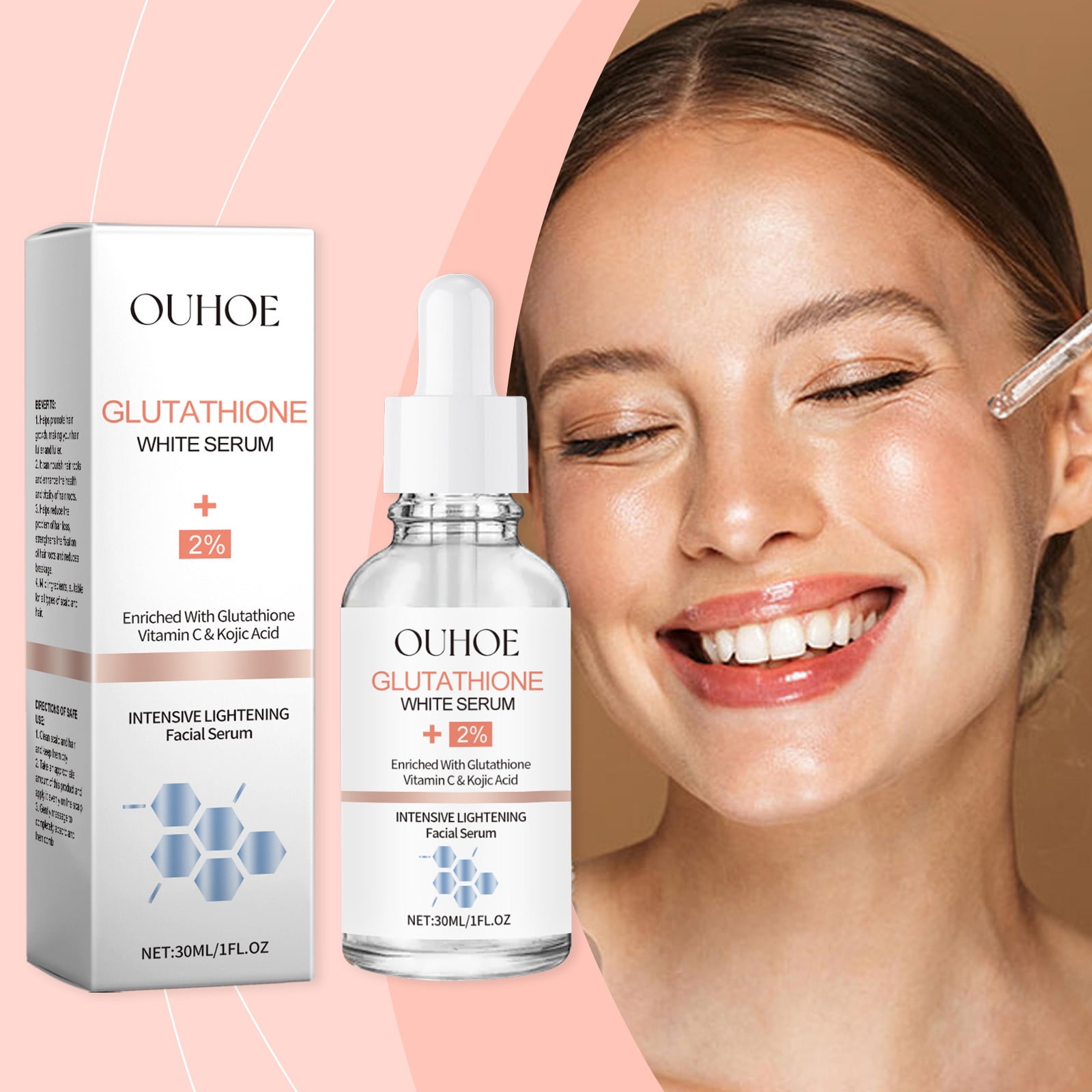 Kojic Acid Serum Mit Collagen – 30ml, Aufhellend & Feuchtigkeitsspendend, Gegen Falten